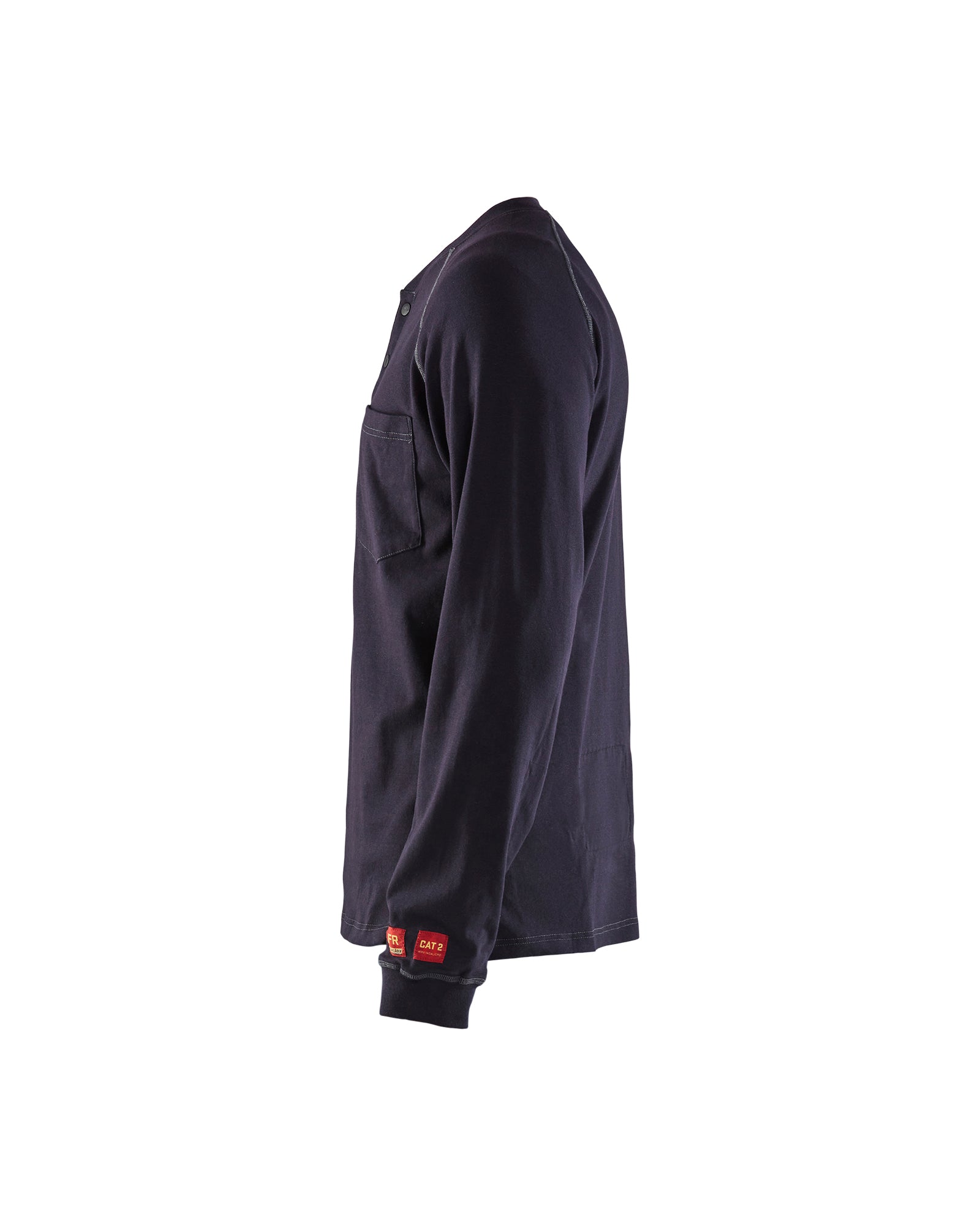 blaklader-shirts-henley-ignifug-t-shirt-manches-longues-bleu image 4