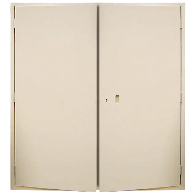 devismes-porte-de-poste-2-vantaux-alu-sans-ventilation-ral-1015 image 1