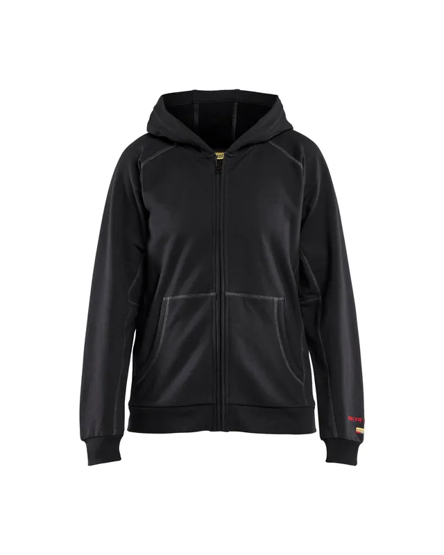 blaklader-hoodie-zipp-ignifug-femme-noir-cat-2 image 1