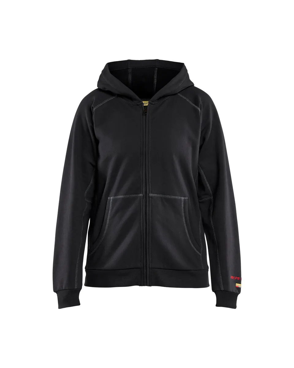 blaklader-hoodie-zipp-ignifug-femme-noir-cat-2 image 1