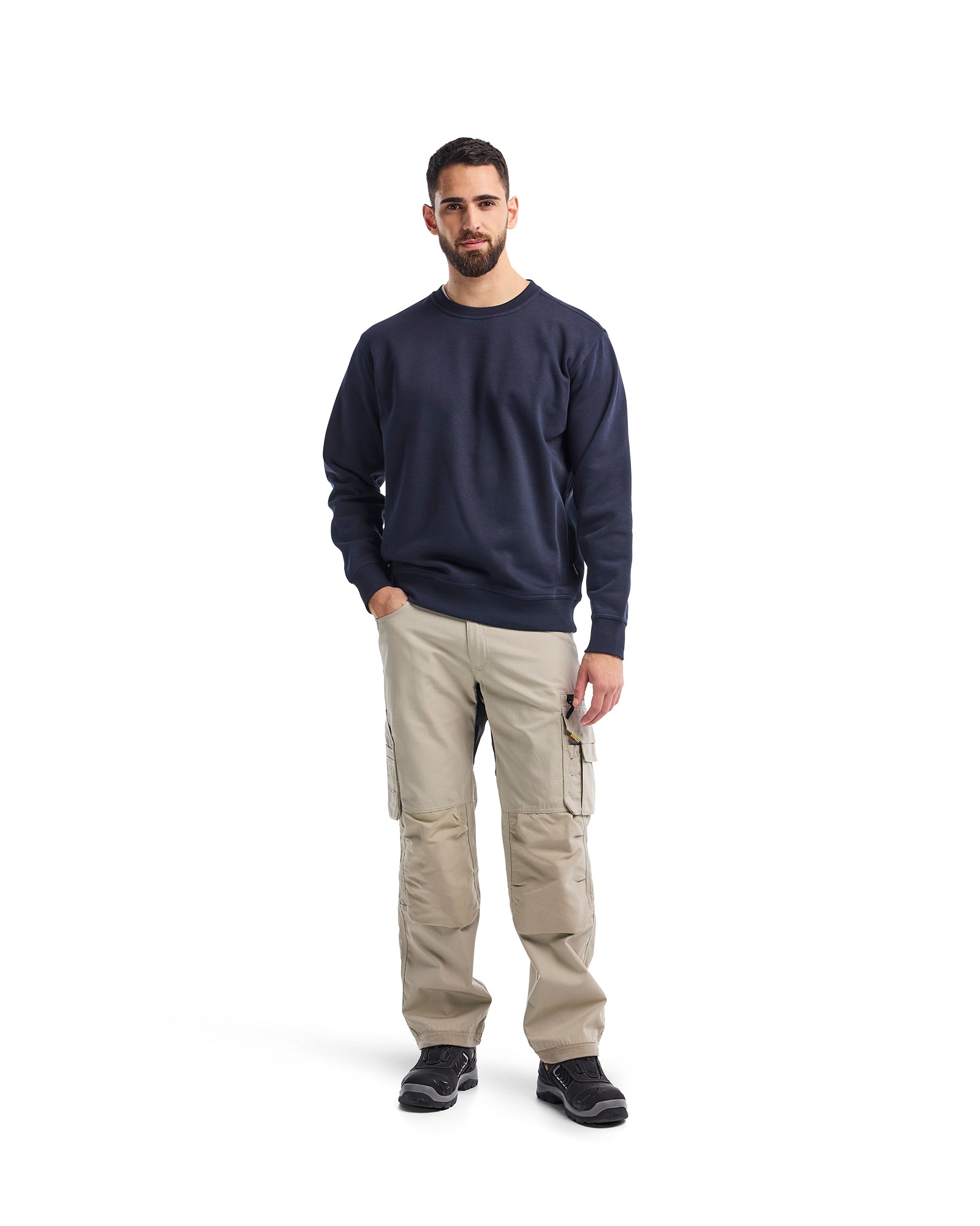 blaklader-blanks-sweatshirt-col-rond-bleu-marine-fonc image 5